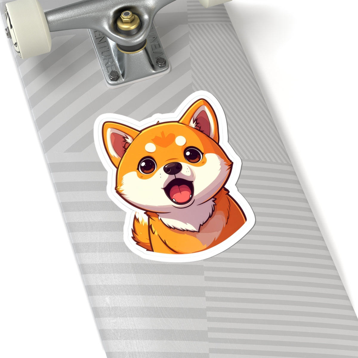 Surprised Shiba Inu Kiss-Cut Sticker